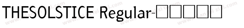 THESOLSTICE Regular字体转换